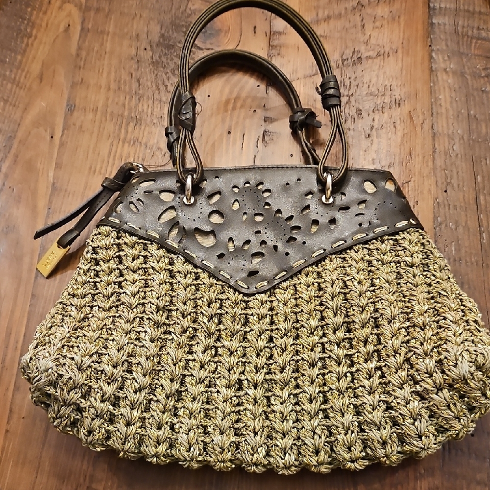 Luana Elegant Brown and Tan Handbag